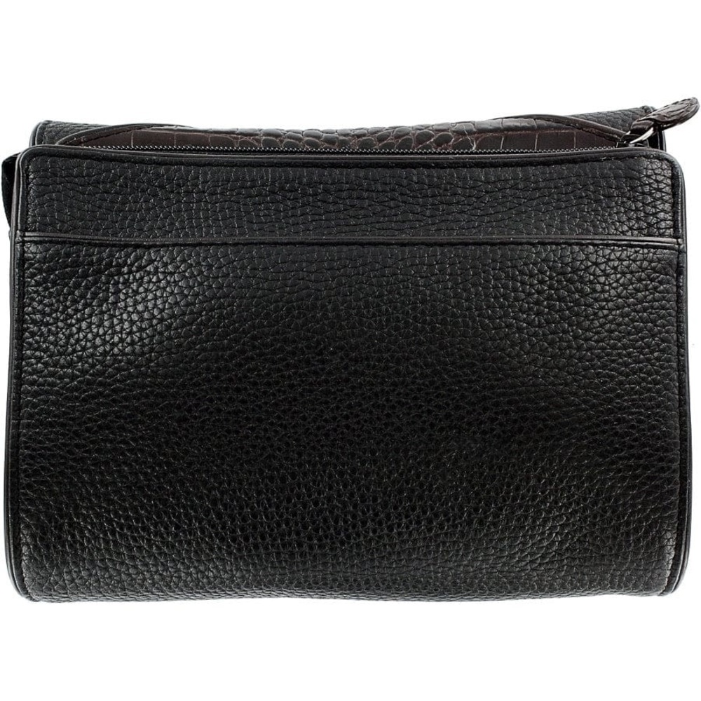 Brighton Black and Brown Crossbody Bag - Picture 3 of 7